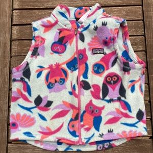 Patagonia, fleece vest, 3T, girls